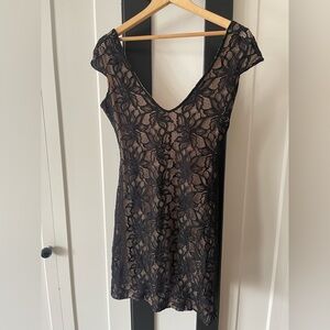 Lovers And Friends Lace Backless Dress - Large